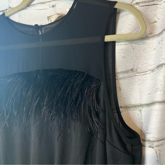 Michael Kors Black Ostrich Feather Jumpsuit, Elastic Waist, NWT! - Picture 6 of 6